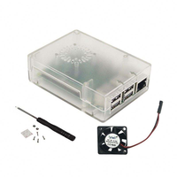 Raspberry Pi 3B/B+ ABS Kasa, 5V Soğutma Fanlı, Koruyucu Enjeksiyon Kutusu, RPI 3B Plus için 4 Renk