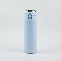 Termo Inteligente de Acero Inoxidable de 420 ml con Apertura de un Toque, Botella de Agua Térmica Inteligente con Tapa con Pantalla LED de Temperatura