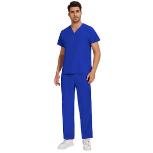 Set di Divise Sanitarie Unisex con Scollo a V e Maniche Corte 2025, Nuove Uniformi Infermieristiche <span class=keywords><strong>in</strong></span> Vari Colori per Medici e Ospedali - Product Image 6