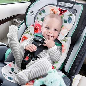 Inserto infantil compatible con <span class=keywords><strong>Mamaroo</strong></span> RockaRoo, cojín de soporte para cabeza y cuerpo de inserción reversible para recién nacidos, tela suave transpirable - Product Image 4