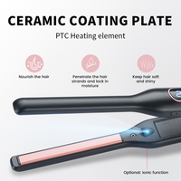 Lisseur de cheveux PRITECH professionnel, fer à lisser plat en céramique, lisseur fin pour cheveux fins, 230C, écran LED, double tension