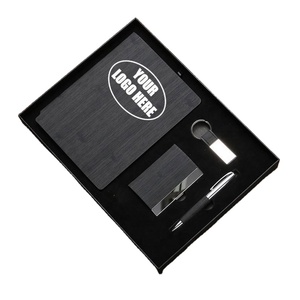 <b>Personalized</b> Mini Notebook <b>Keychain</b> - Custom Logo PU Leather Metal Notebook for Business Gifts & Events - Product Image 1