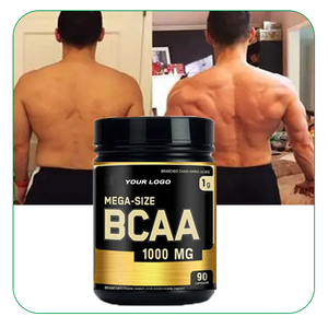 Capsules OEM <span class=keywords><strong>BCAA</strong></span> 2:1, Bêta-alanine, Pré-entraînement, Créatine, Acides aminés, Capsules à étiquette privée, Récupération musculaire, Force, 60 capsules - Product Image 1
