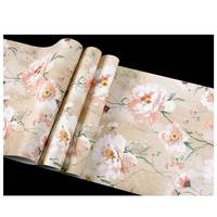 Papier peint floral 3D vintage style campagnard américain, revêtement mural gaufré rétro pour chambre, salon, fond TV, décoration intérieure