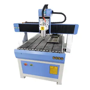 6090 cnc advertising machine furniture making 3 axis atc wood cnc router for mdf board cutting with Vacuum T-slot table
