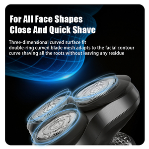 Electric <b>Razor</b> for Men 3D Floating Magnetic Detachable <b>Head</b> Type-C Charging LED Display 200+ Minutes Run Time IPX6 Waterproof - Product Image 2