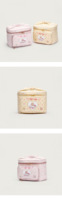 Grande Capacité Mignon Princesse Thème Femme Cosmétique Sac Étanche Velours Côtelé Maquillage Boîte Fermeture Éclair Portable Mode Nouveau Voyage Stockage