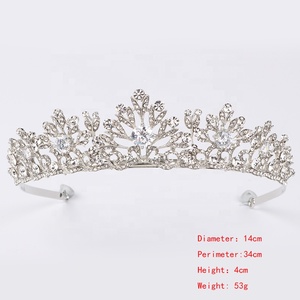 Tiaras de Metal con diamantes de imitación para bodas y fiestas para <span class=keywords><strong>mujer</strong></span> - Product Image 6