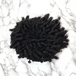 Tóc con người Topper Tóc Giả afro <span class=keywords><strong>Jerry</strong></span> Curl toupees xoăn cho nam giới 1 mảnh lụa cơ sở tóc giả màu đen tóc Trung Quốc Màu sắc tự nhiên - Product Image 5