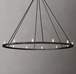 Lustre rond <span class=keywords><strong>Rennes</strong></span>, luminaires suspendus vintage, décoration de salon, <span class=keywords><strong>salle</strong></span> à manger, luminaire de plafond, éclairage 48 pouces CZ2878/12 - Product Image 5