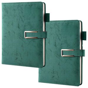 Diario rayado gris oscuro, cuaderno de regalos, diario de escritura rayado, Bloc de notas diario con 196 páginas de escritura con lazo para bolígrafo - Product Image 2