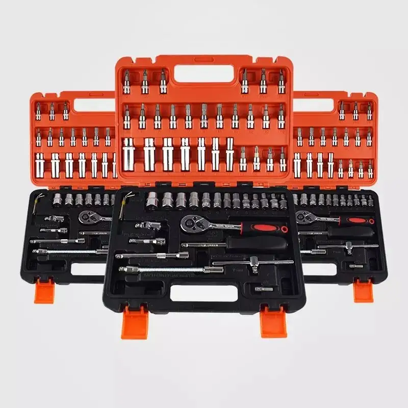 Motorcycle Car repair hand tool kit customer combination mechanics tool kit 1/4 inch wrench socket set tool sets professional
