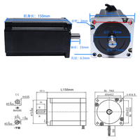 Kit de moteur pas à pas 2 phases 12N.m 86BYG250H NEMA 34 avec driver micro-pas DMA860H pour machine de gravure CNC