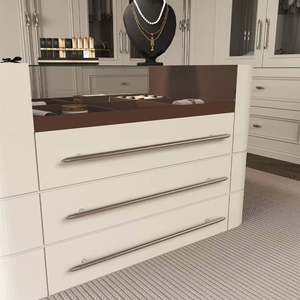 Armoires en bois de style moderne, design léger, matériau MDF, meubles de chambre à coucher pour la maison, l'appartement, le salon et l'hôtel - Product Image 3