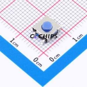 BTS0E0053BUG00 Tactile Switch SMD-4P,6.3x6.4mm Switch Round Button 2.5N Vertical Mount 6.2mm - Product Image 1