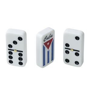 Jeux de <span class=keywords><strong>dominos</strong></span> double six haut de gamme personnalisés pour adultes et enfants, bicolores avec <span class=keywords><strong>drapeau</strong></span> de la République dominicaine - Product Image 5