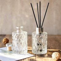 Flacon d'huile aromathérapeutique de luxe 80ml 120ml, flacon en verre pour diffuseur à bâtonnets, boîte personnalisée
