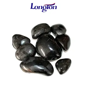 Wholesale Landscaping Stone Polished Pebbles Garden Natural Stone Black Pebbles for Paving Decoration Cobbles Pebble Stone