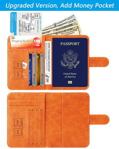 Cartera de Cuero con Bloqueo RFID y Logotipo Personalizado para Pasaporte - Accesorios de Viaje para Hombres y Mujeres - Product Image 4
