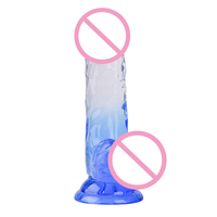 YoungWill Godemiché Pénis Artificiel en Plastique Réaliste et Géant avec Ventouse pour Hommes et Femmes