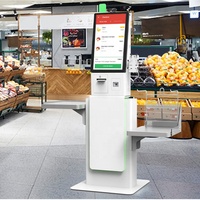 Machine de paiement tactile KR-2410, kiosque POS, caisse automatique pour supermarché