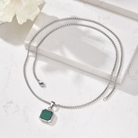 Merryshine Titane Acier Cadenas De Plata Hommes Sweat Long Chandail Chaîne À La Mode Personnalisé Collier logo Pendentif