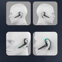 Monaural Headset nirkabel kontrol sentuh Tws kait telinga Headset BT 5.3 Headset Noise Canceling earbud tahan air earphone pria G3