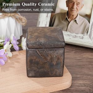 Mini Urna Decorativa para Cenizas, Recuerdo Conmemorativo, Pequeño Contenedor para Cenizas de Cremación, Funeral, Entierro, para Mascotas, Perros y Gatos - Product Image 5