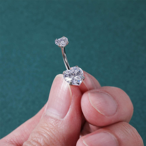 Belly Button Anillos Cristal <span class=keywords><strong>Piercing</strong></span> Ombligo Corazón Estilo <span class=keywords><strong>Piercing</strong></span> Ombligo Pendiente <span class=keywords><strong>Piercing</strong></span> Vientre Sexy Body Jewelry - Product Image 5