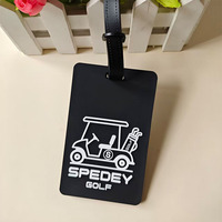 Étiquettes de bagages personnalisées en silicone PVC pour valises de voyage, promotionnelles, imprimées par sublimation, pour accessoires de bagages