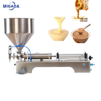 Machines de remplissage semi-automatiques pneumatiques à piston pour liquides épais (50-500 ml) : miel, shampoing, crème, sauce tomate, lotion, pommade