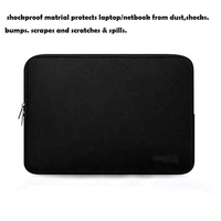 Étui de protection pour ordinateur portable en néoprène imperméable léger avec fermeture éclair et logo personnalisé pour le bureau et la protection des ordinateurs professionnels