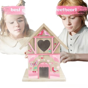 Simple <strong>Wooden</strong> Hanging Ornament, Country-<strong>Style</strong> <strong>Bird</strong> Breeding Box, Garden and Yard Decoration, Outdoor Birdhouse - Product Image 2
