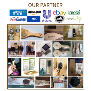 Fábricas en China logotipo personalizado alfileres de madera de bambú respetuosos con el medio ambiente masaje cuero cabelludo Natural Bio Vegan paleta desenredante cepillo de pelo de madera - Product Image 5