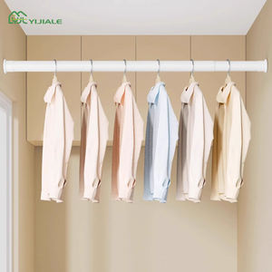 <span class=keywords><strong>Tringle</strong></span> à rideau et poteau en acier robuste anti-rouille YIJIALE, design pliable en métal <span class=keywords><strong>sans</strong></span> perçage, extensible de 2,6 à 3,1 m - Product Image 1