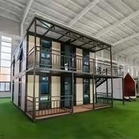 Ruang Tamu Rumah Kontainer Pengiriman yang Dimodifikasi, Modern, Nyaman, Menggunakan Panel Sandwich Prefab Berinsulasi, Tahan Cuaca, dan Bernapas