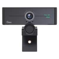 Gsuo-cámara web 2021 1080P para ordenador portátil, webcam con usb, 1920x1080, con luz de anillo para trans7 en vivo
