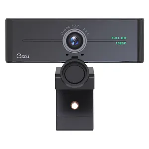 Gsuo Hot Bán 2021 1080P Webcam Máy Tính Usb 1920X1080 Máy Tính Xách Tay Máy Ảnh Web Cam Với Vòng Ánh Sáng Cho Trans7 Sống Stsreaming