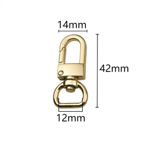 Handbag Hardware 12/16/19mm D Tail Alloy <strong>Swivel</strong> <strong>Clasp</strong> Bag Strap Spring <strong>Hook</strong> for Dog Collar - Product Image 3