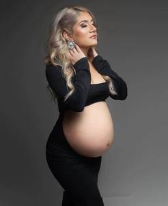 Vestidos <span class=keywords><strong>de</strong></span> maternidad <span class=keywords><strong>para</strong></span> sesión <span class=keywords><strong>de</strong></span> fotos Sexy recortada frente abierto sin espalda Maxi vestido boda fiesta fotografía mujeres embarazadas <span class=keywords><strong>ropa</strong></span> - Product Image 3