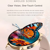 Reloj Inteligente G34 de 1.32 Pulgadas, Redondo, 466x466, SpO2, Frecuencia Cardíaca, Presión Arterial, Sueño, Estrés, IP68, V6.0, Correa H, Aleación de Zinc, Linterna UV, 200 mAh, Música