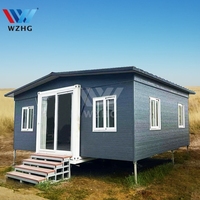 Nouvelle conception de bureau préfabriqué, bâtiment modulaire mobile amovible, design moderne, maison préfabriquée en conteneur de 40 pieds avec deux chambres