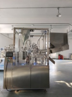Machine de remplissage automatique de gel et de pâte chauffante et mélangeuse haute précision en SUS304 pour applications cosmétiques et chimiques