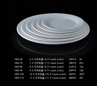 Vaisselle de restaurant commerciale incassable Assiette de chargeur en mélamine ronde de 10.5 pouces