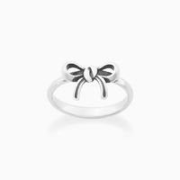 Ensemble de bagues empilables rétro en argent sterling S925 style James Avery, bague bohème pour femme avec papillon, cœur, nœud et croix