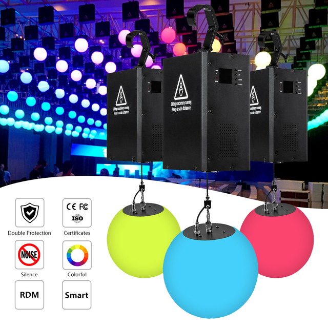 Winch Dmx512 System Kinetic Ball Dmx LED Kinetic Lights for Club Disco Dj Bar Stage Lighting