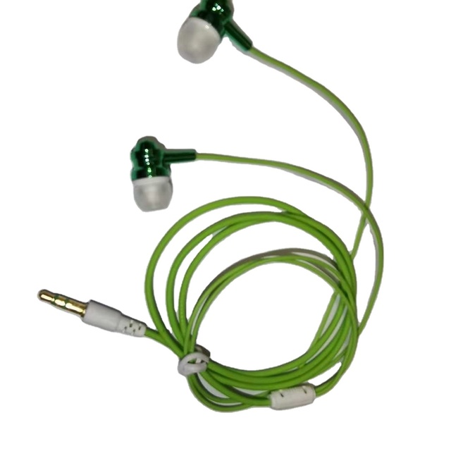 Low Price Wired Handsfree Earphone  and Mobile Phone Earbuds for Sports Flat Cord Lowest Price