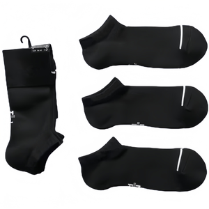 ถุงเท้าคอกลมสีขาวดำคลาสสิก ถุงเท้ากีฬาที่ยืดหยุ่นสูงและสวมใส่สบาย ถุงเท้าอเนกประสงค์แบบโปร่งใส - Product Image 2