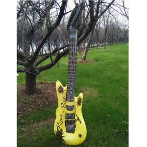 Guitarra Inflable de PVC, Juguete Musical de Simulación para Niños, Tema Rock, Accesorio para Fiestas al Aire Libre - Product Image 2