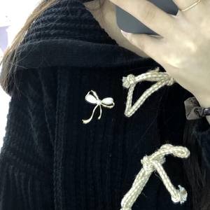 Broches de Moda con Perlas de Agua Dulce de 7-8 mm, Diseño de Flor y Lazo, Decoración de Concha Madre, Marca Welfare AK Pearl - Product Image 4